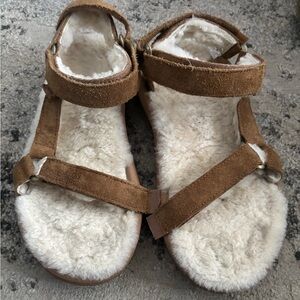 Teva Brown Suede Women's Sandals